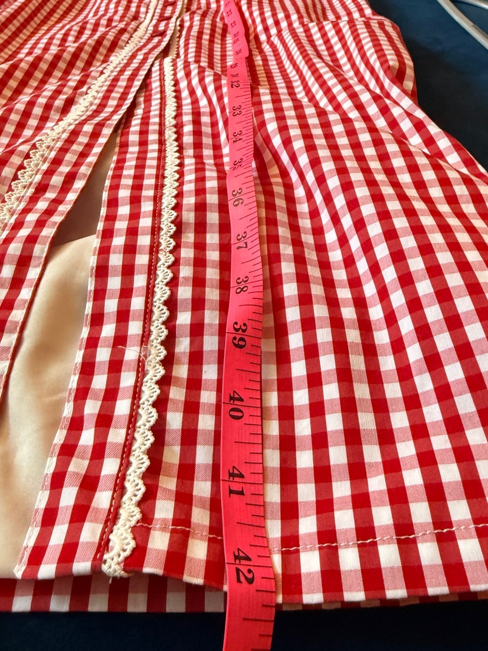 Showpo Red Gingham dress - Picture 4 of 7